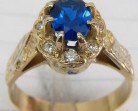Anel de formatura safira azul – Preços, onde comprar