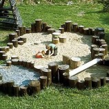 Decoração com playground no quintal