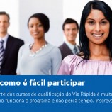 Cursos gratuitos Via Rápida 2013 2014 – São 100 mil vagas