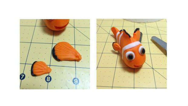 Peixe Nemo de biscuit passo 6