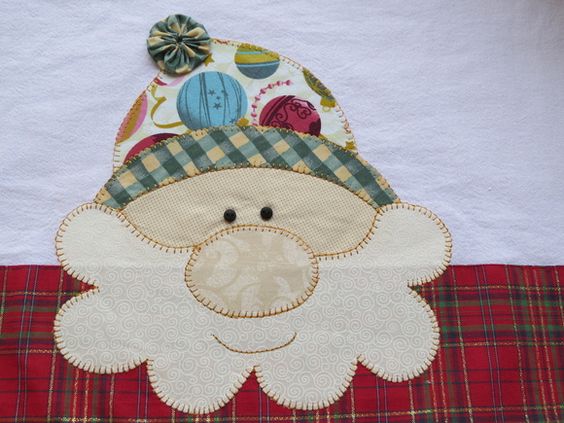 22 Ideias de Pano de Prato de Natal em Patchwork 22 Ideias de Pano de Prato de Natal em Patchwork