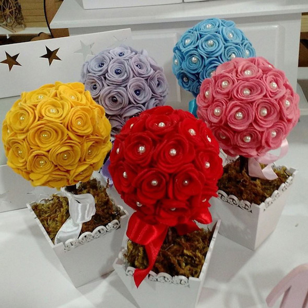 Como Começar a Fazer Artesanato com Feltro Adesivo De Flor Geladeira ~ Como Começar a Fazer Artesanato com Feltro