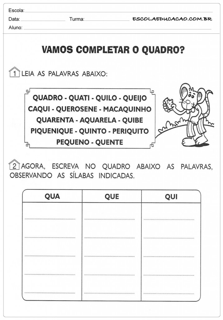 Dicas de Atividades de Português 5º ano Ortografia