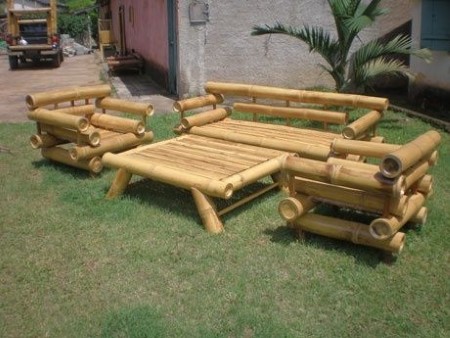ideias para fazer artesanato de bambu para jardim