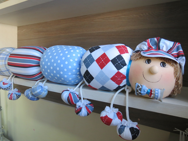 enfeite infantil em tecido