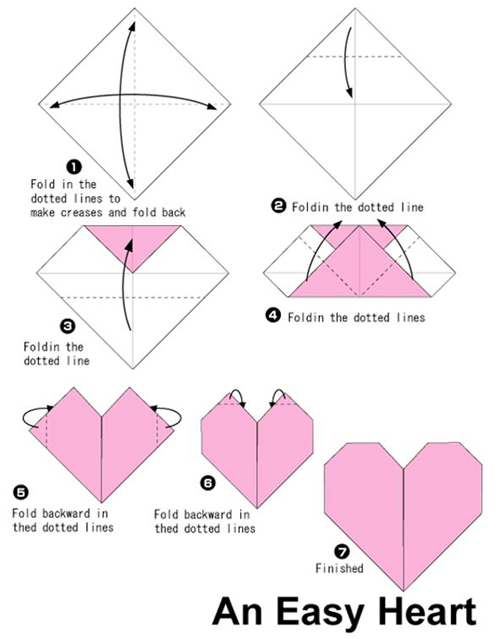 origami coração