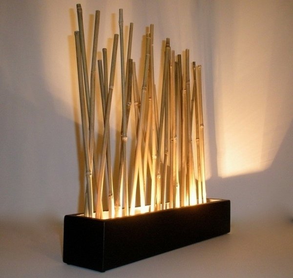 decoração com bambu