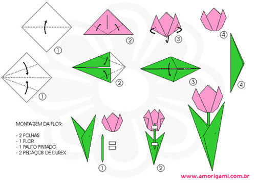 origami tulipa