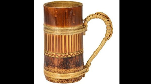 caneca de bambu