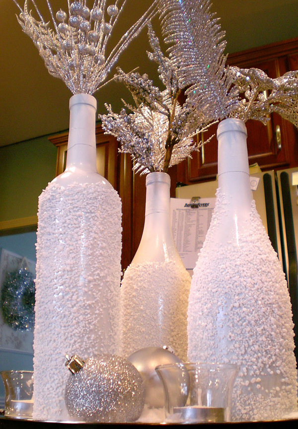 garrafas natalinas branca