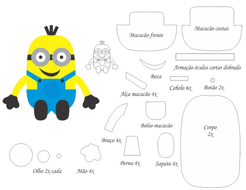 minions de eva moldes