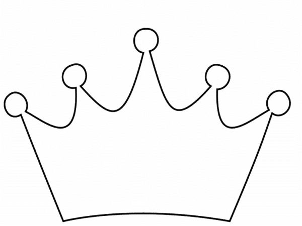 Molde de coroa de principe para imprimir