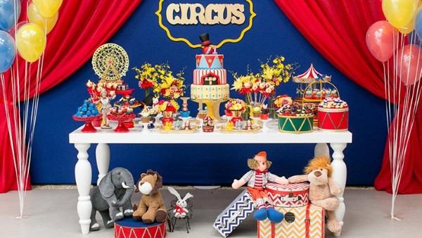 decoração de festa infantil circo