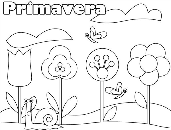 desenho da primavera