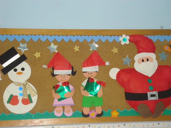 painel de natal educação infantil