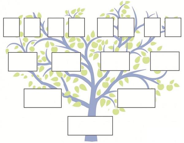 árvore genealógica para preencher