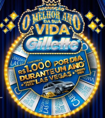 Promoção O Melhor Ano da Sua Vida Gillette