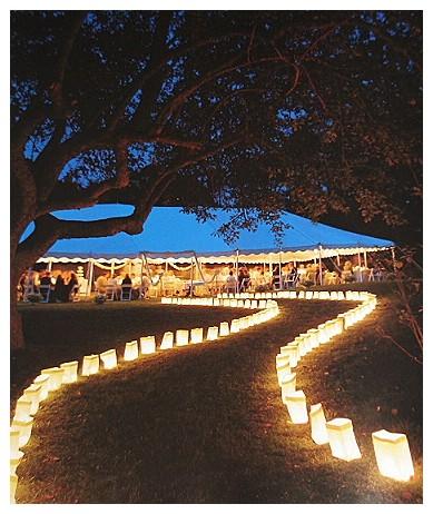 Fotos de casamento no campo à noite