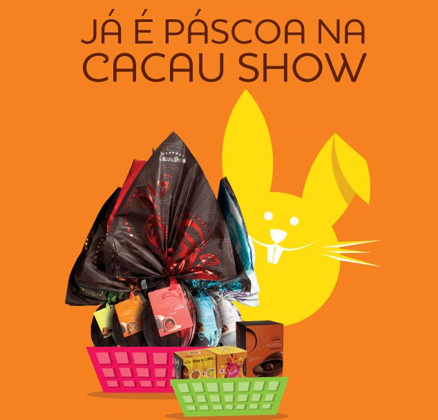 Cacau Show Páscoa 2012: novidades