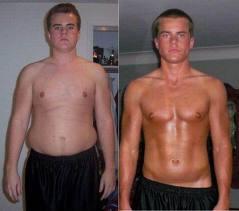 Fotos de antes e depois da academia