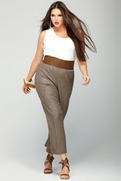 calça social feminina para gordas