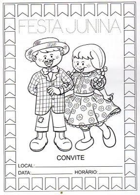 Convites de festa junina para imprimir grátis