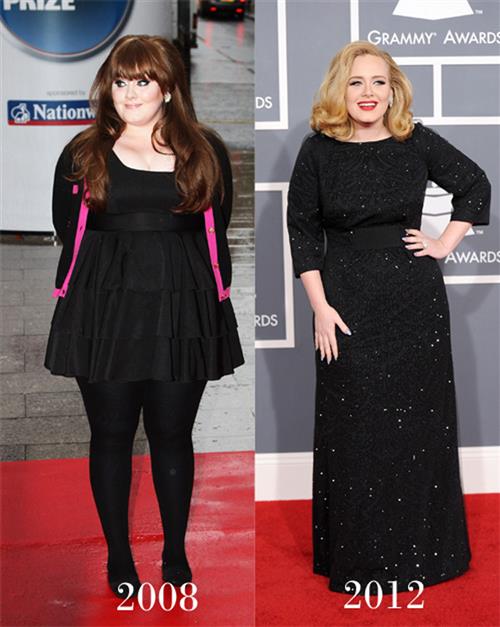 adele antes e depois