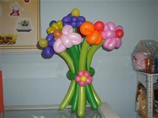 Bouquet de flores de balões