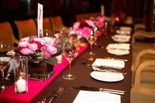 Decoração marrom e rosa para casamento