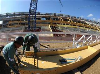 Fotos das obras do Maracanã