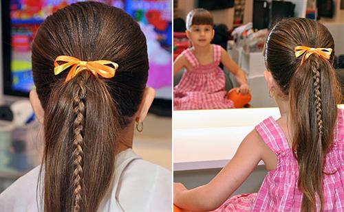 penteado infantil para escola