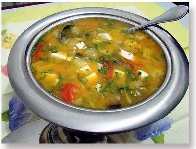 Sopa de legumes com carne