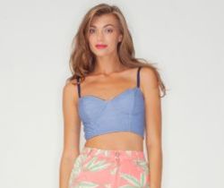 Bralet Tendência de Barriga de Fora