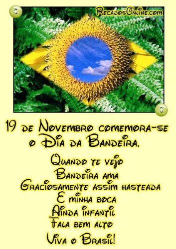 Mensagens sobre o dia da bandeira