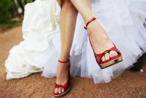 Modelo de sapato ousado para casamento  (Foto:Divulgação).