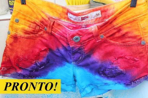 Como fazer um shorts colorido (Foto:Divulgação)