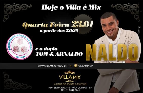 Naldo estará na Villa Mix na próxima semana. (Foto: Divulgação).