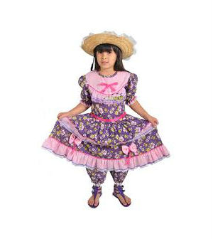 Modelos de vestidos para festa caipira infantil