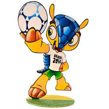 Mascote da Copa do Mundo 2014 para colorir