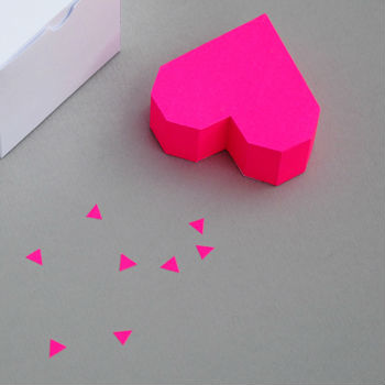Molde para caixa em 3D de coração