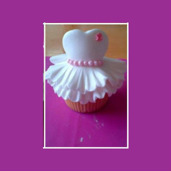 Vestido de noiva para cupcake passo a passo