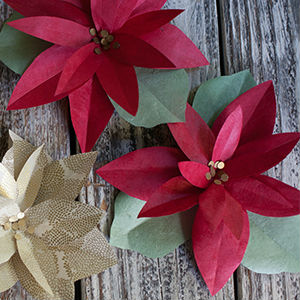 Como fazer flores de papel para o Natal