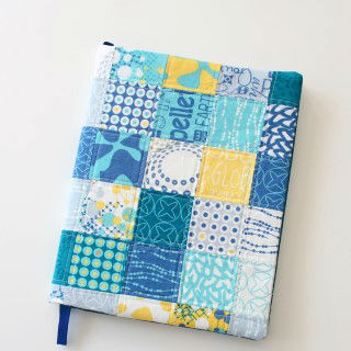 Capa de caderno em patchwork passo a passo