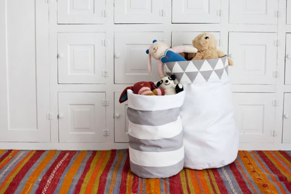 Organizador de Brinquedos de Tecido Passo a Passo