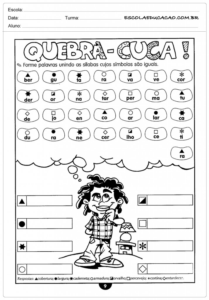 Atividades de Português 5º ano - Ortografia