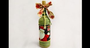 Garrafas Decoradas para o Natal Passo a Passo