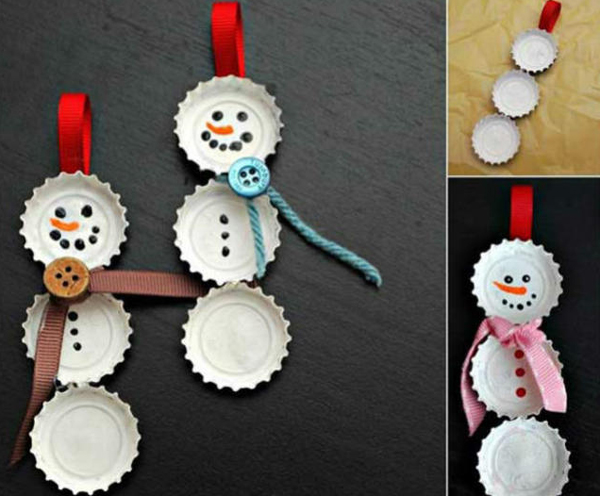 enfeite para Natal boneco de neve