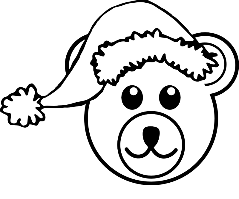 desenho natalino urso