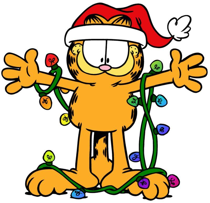 desenho natalino garfield