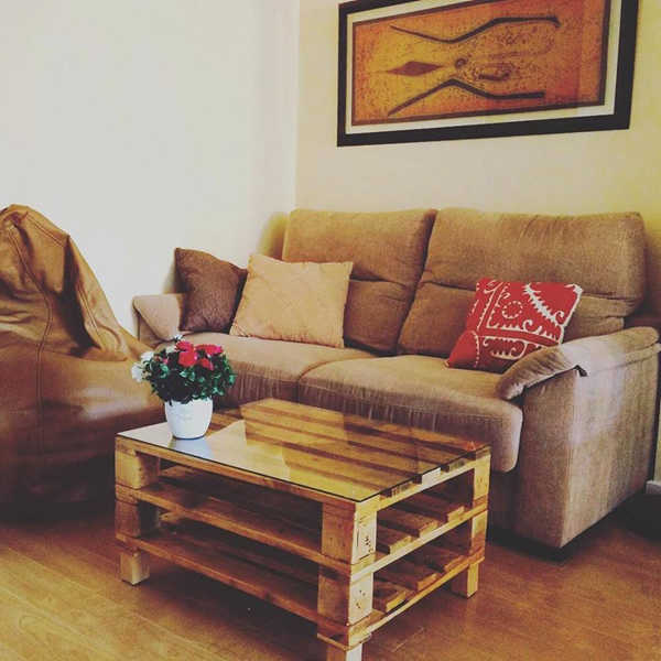 decor com pallets mesa